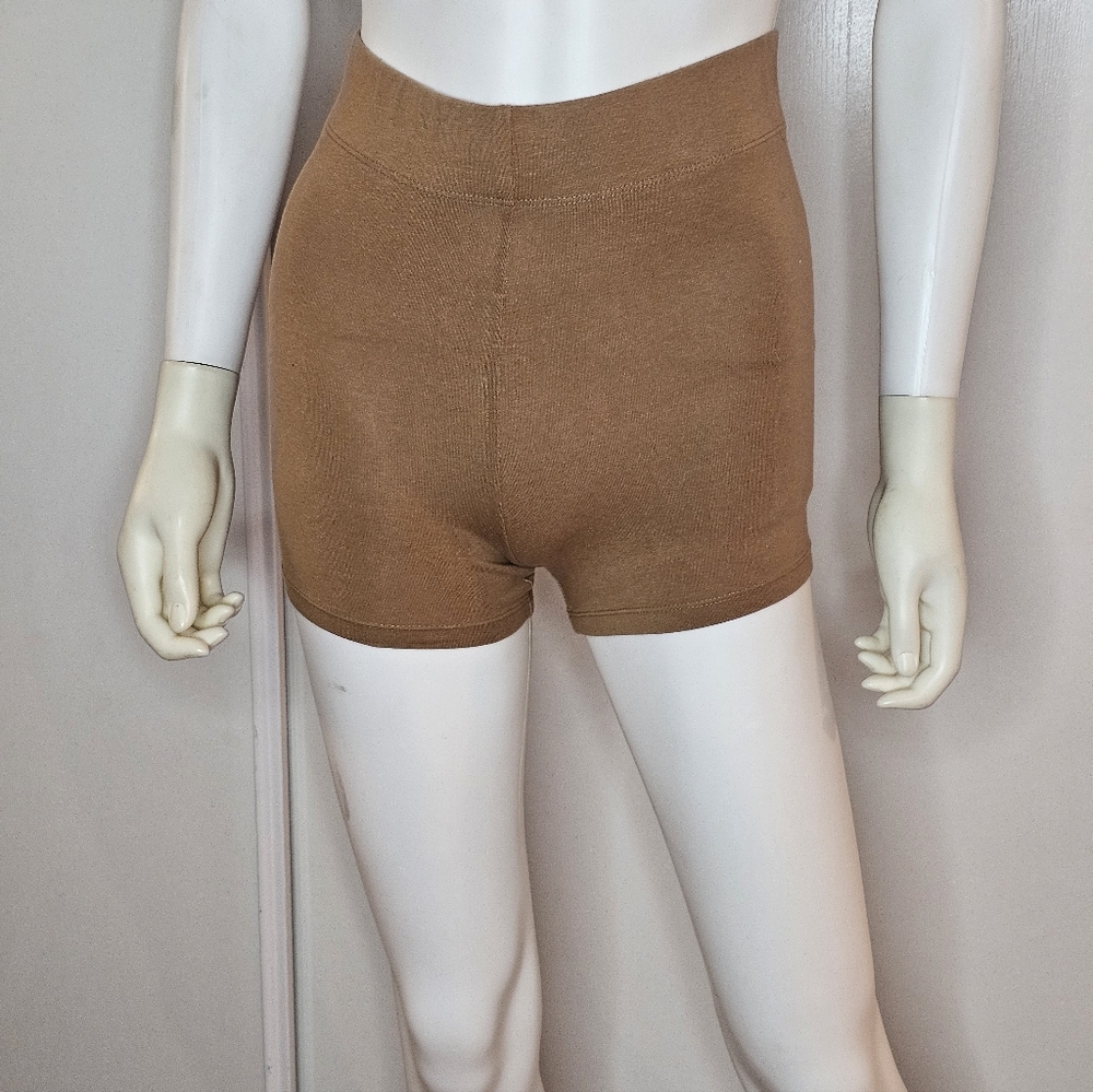 Forever 21 With Purpose Women's Tan Shorts Size S Made In Indonesia